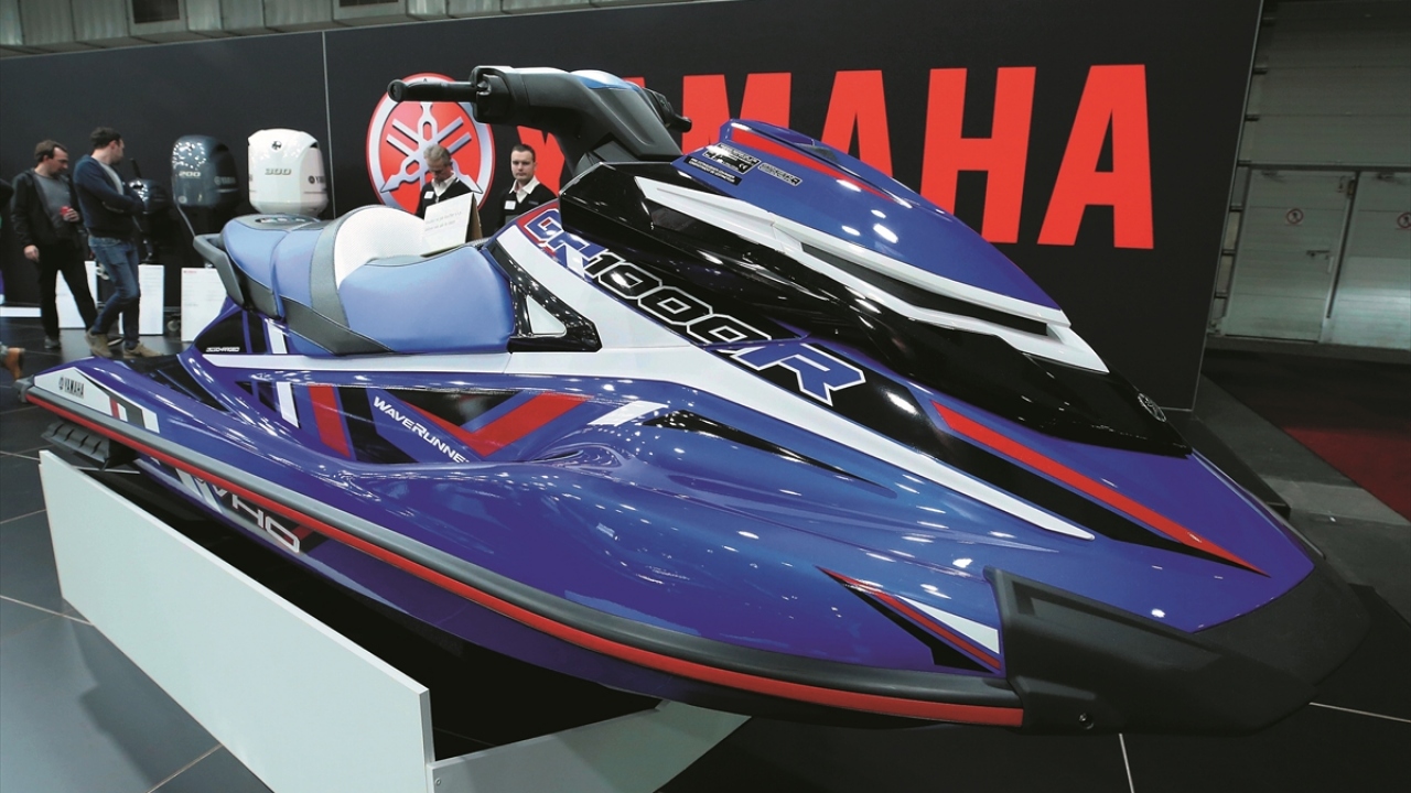 Fuarda Yamaha`nın Jet Ski modeli de yer aldı.