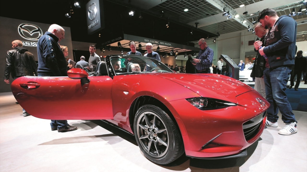 Fuarda Mercedes`in E- Class Coupe modeli de yer aldı.