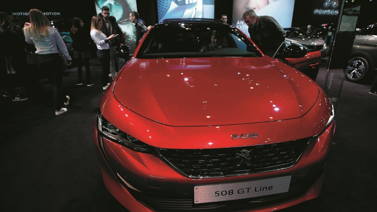 Fuarda Peugeot`un 508 GT Line modeli de yer aldı.