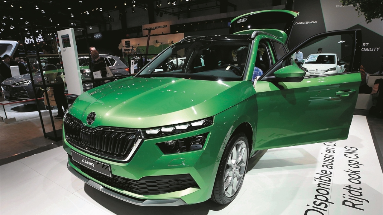 Fuarda Skoda`nın Kamiq modeli de yer aldı.