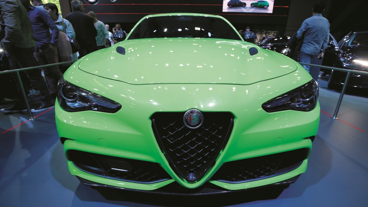 Fuarda Alfa Romeo`nun GIULIA modeli de yer aldı.