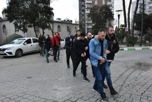 Samsundaki uyuşturucu operasyonunda 5 tutuklama