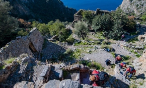 Fethiye'nin bin 500 yıllık Afkule Manastırı keşfediliyor