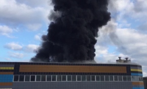 Samsun'da fabrika yangını