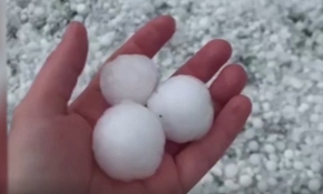 Avustralya'da golf topu büyüklüğünde dolu fırtınası