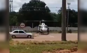 Helikoptere kamyon çarptı