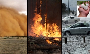 Avustralya'da orman yangınları, toz fırtınası, dolu ve sel
