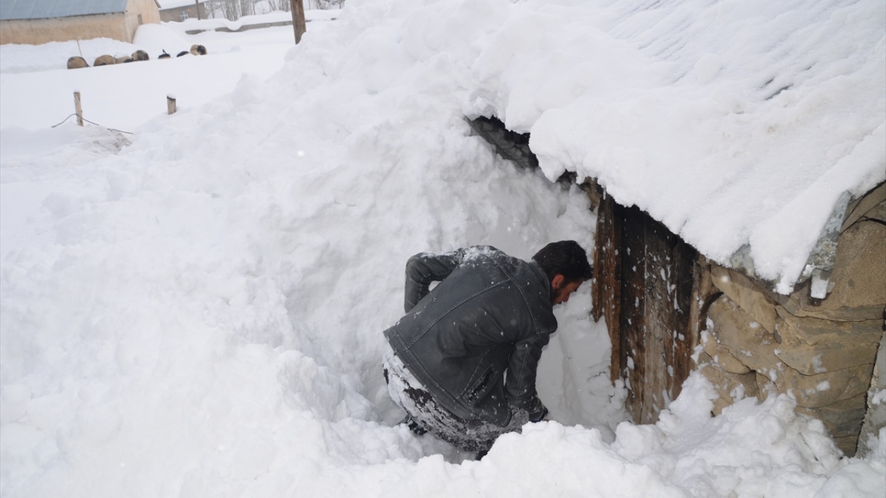 Sürekli yağan karın kendileri için işkenceye dönüştüğünü belirten Kömür, "Evlerimiz kar altında kaldı. Küreklerle evlerin ve ahırların çevresindeki karları temizliyoruz, yolu açıyoruz. Hava çok soğuk oluyor. Bazı evler kardan görünmüyor." dedi. 