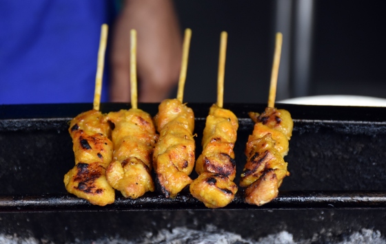 Güneydoğu Asyanın şiş kebabı satay