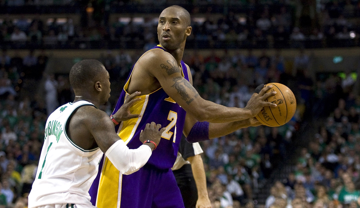 11 Haziran 2010 tarihinde Los Angeles Lakers oyuncusu Kobe Bryant, NBA Finallerinde Boston Celtics mücadelesinde forma giydi. (Arşiv)