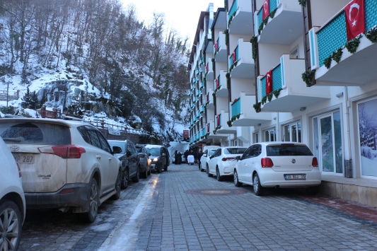 Oylat Kaplıcalarında yarıyıl tatili yoğunluğu