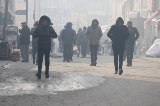 Erzurum ve Ağrıda dondurucu soğuklar etkisini sürdürüyor