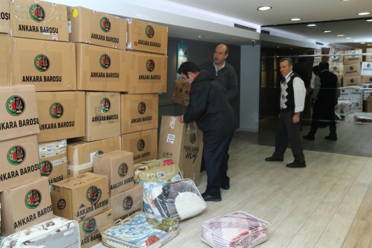 Ankara Barosundan depremzedelere yardım