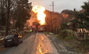 Ordu'da doğal gaz boru hattında patlama