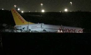 Sabiha Gökçen Havalimanında uçak kazası