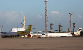 Hafter güçleri bir kez daha Mitiga Havalimanı'nı hedef aldı