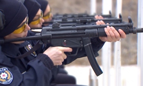 Kadın polislerin zorlu eğitimi