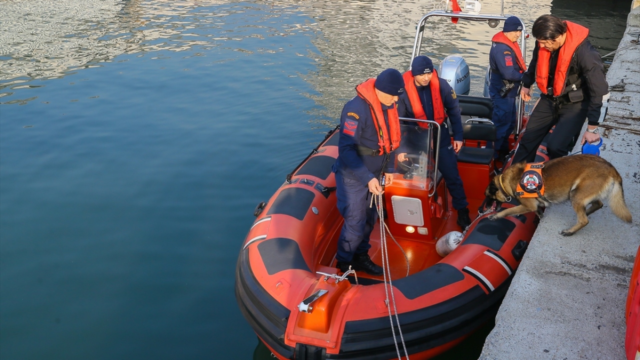 Operasyona katılan 2 narkotik köpeğinden biri olan Barut, 12 gün boyunca ağır deniz şartlarında görevini başarıyla yaptı. 