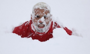 Demir Grup Sivassporlu futbolcular karın tadını çıkardı
