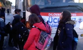 Dilovası'nda öğrencilere ücretsiz servis desteği
