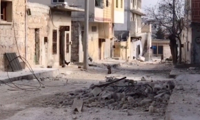 TRT Haber bombardıman altındaki Etarib'de