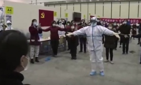 Wuhan'da Koronavirüs için inşa edilen hastaneden görüntüler yayınlandı