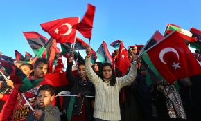 Libya'da Şehitler Meydanı'ndan Türkiye'ye teşekkür mesajları yağdı