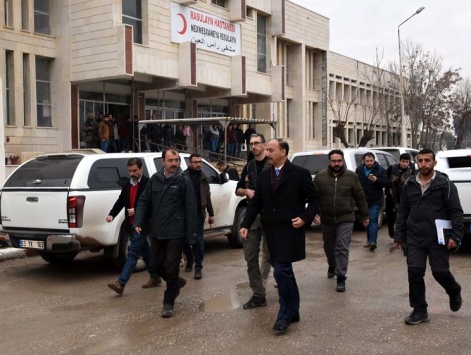 Şanlıurfa Valisi Erin Rasulayn'da incelemelerde bulundu