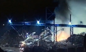 Bartın'da Organize Sanayi Bölgesi'nde yangın