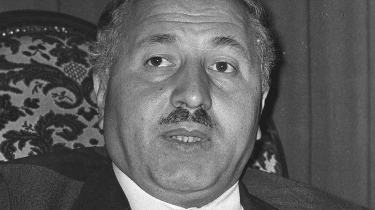 Dönemin Devlet Bakanı ve Milli Selamet Partisi (MSP) Genel Başkanı Erbakan, 1974 yılında açıklamalarda bulundu. (Arşiv)
