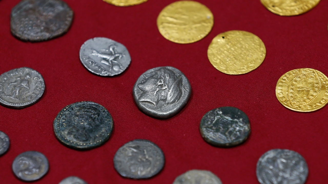 Gümüş ve bronz 7 sikkenin de Helenistik döneme ait olduğu, üzerlerinde hayvan figürleri bulunduğu tespit edildi.