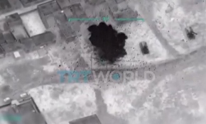 Alçak saldırıya misillemeden ilk görüntüler