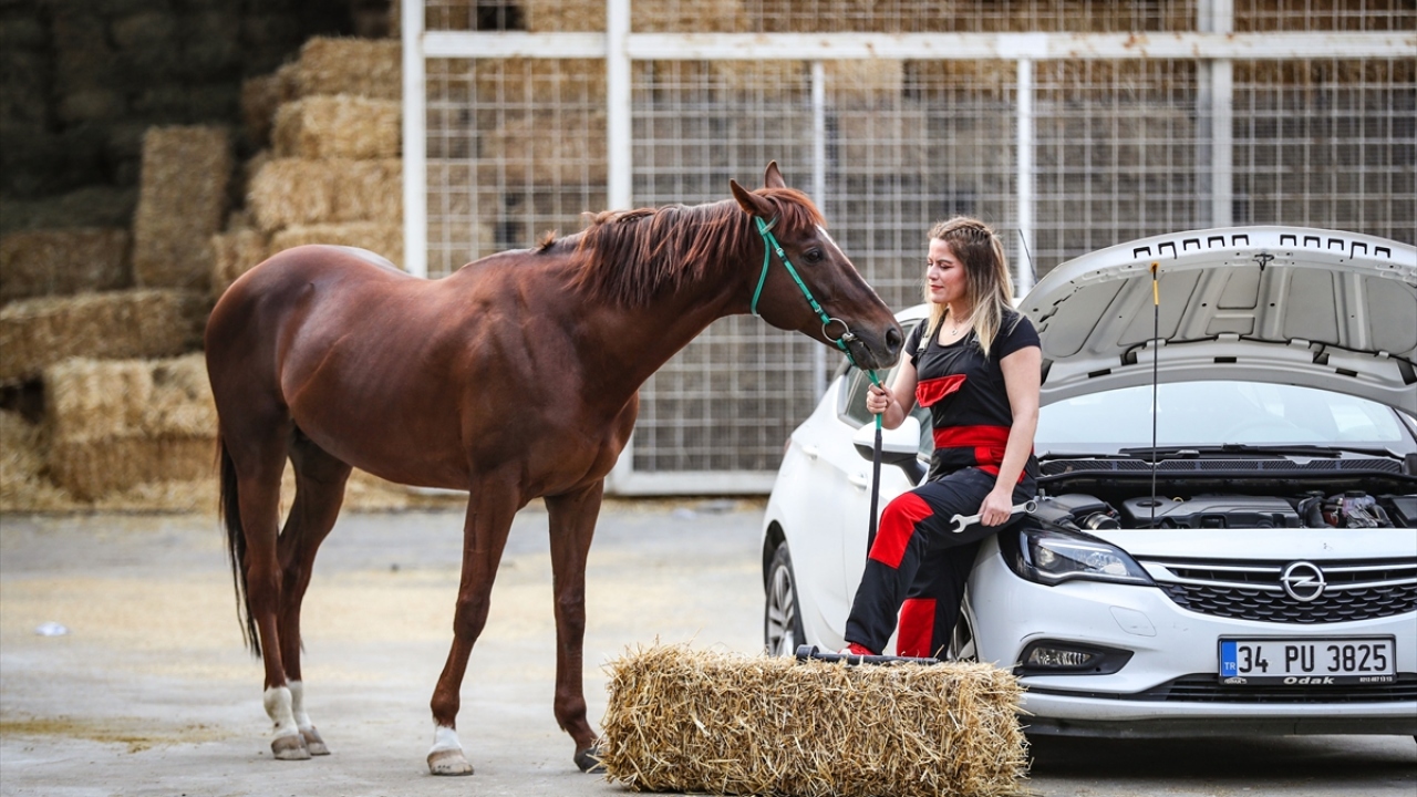 Projede yer alan kadınların her biri, kendi mesleklerini anlatan unsurlarla yanlarında yarış atları ile objektife poz verdi. 