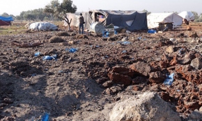 TRT Haber İdlib'de bombalanan beldede