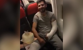 İdlib gazisine THY'den sürpriz doğum günü