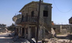 Sessizliğin hakim olduğu köyde güvenlik koridoru oluşturuluyor