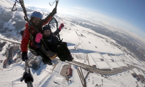 Bedensel engelli Kevser'in hayali Palandöken'de gerçek oldu
