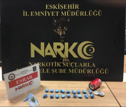 Eskişehirde uyuşturucu operasyonunda 3 şüpheli yakalandı