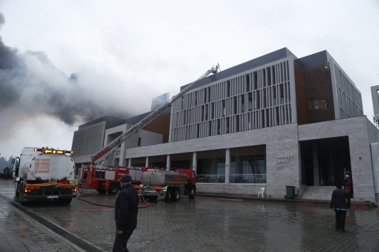 Tekirdağda otel yangını