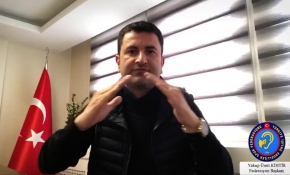 İşaret diliyle "Evde kal Türkiye" çağrısı yaptı