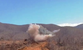 Bitlis'te yola tuzaklanan el yapımı patlayıcı imha edildi