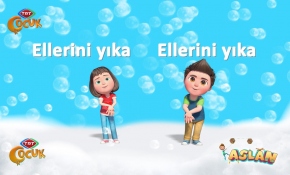 TRT Çocuk'un sevilen kahramanlarından "el yıkama" şarkıları