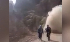 İran'da tünel inşaatında korkutan olay