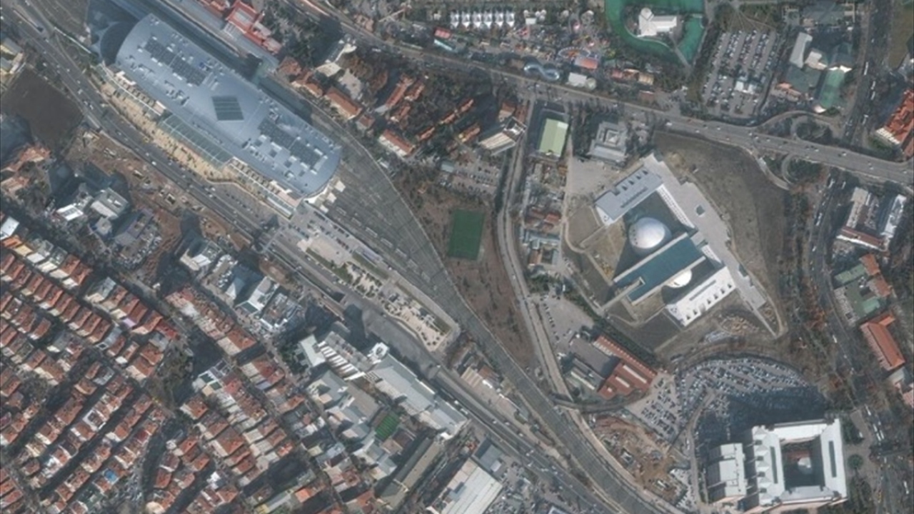 (Ankara Yüksek Hızlı Tren Terminali ve bağlanan yollar/17.01.2020)