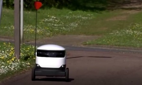 İngiltere'de siparişler evlere robotlarla teslim ediliyor
