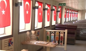 Tarihi Moda Vapuru'nda çocuklara özel oyun alanı