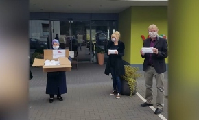 Almanya'daki huzurevinden YTB'nin maske desteğine teşekkür