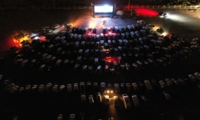 Nevşehir'de arabalı açık hava sineması