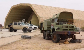 Libya'da kurtarılan Vatiyye Askeri Üssü TRT ekibi tarafından görüntülendi