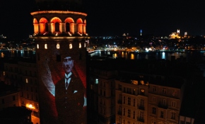 Galata Kulesi'nde görsel şölen